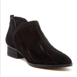 Vince Camuto Camy Black perforated ankle boots 7
